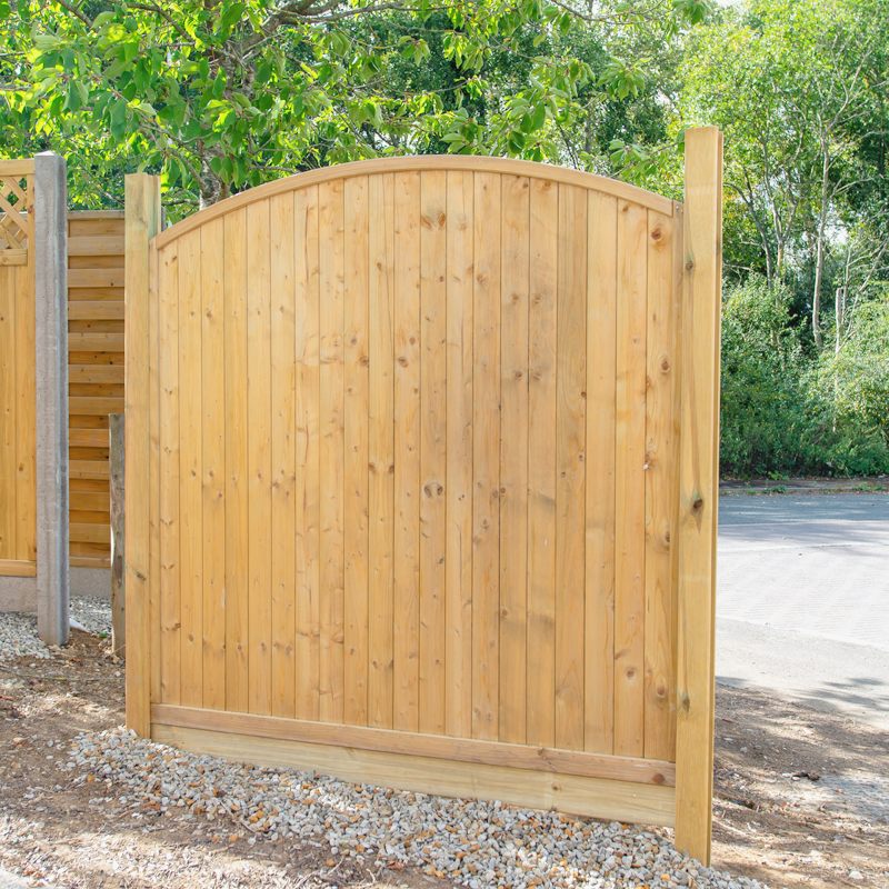 Arched Tongue And Groove Fence Panel 1 8m 1 8m 1024